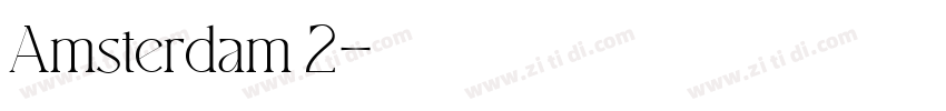 Amsterdam 2字体转换